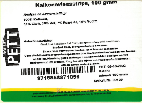 Kalkoenstrips