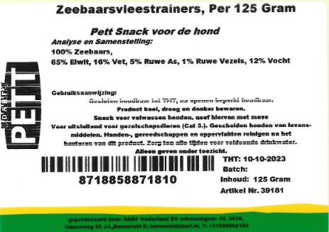 Zeebaarstrainer 125 gram