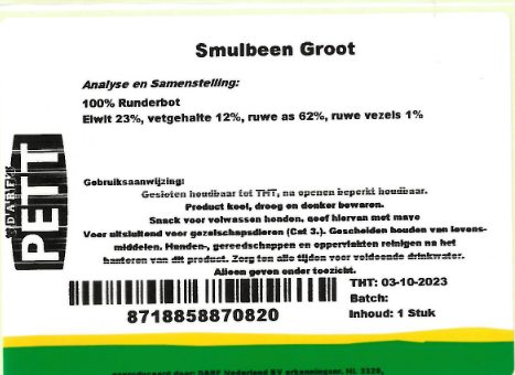 Smulbeen Groot
